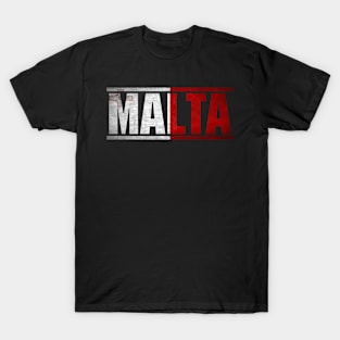 Malta Retro Flag for Men Women Malta National Pride T-Shirt